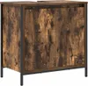 vidaXL: Mueble bajo lavabo, roble ahumado, 60 x 34,5 x 60 Vista previa de la imagen del producto 1