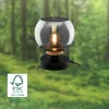 Table light, with wood, smoked glass, 1xE14/max.10 Produktbild-Vorschau 3