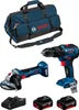 BOSCH Kit 0615990M4A (GSB 18V-55 + GWS 18V-7 + 2 x 4,0 Ah + Produktbild-Vorschau 1