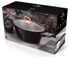 The image shows the packaging of a Berlinger Haus casserole pot. The packaging features a realistic image of the pot itself, along with branding and product details. Náhled obrázku produktu