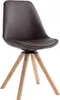 Besucherstuhl Calais Drehbar Natura Square braun Produktbild-Vorschau 1