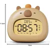 Dětský budík Capybara s nočním světlem, digitální budík do Náhled obrázku produktu 10