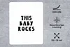 MuchoWow® Mauspad Mousepad Zitate - Dieses Baby rockt - Produktbild-Vorschau 2