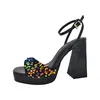 Buffalo Liza Disco Sandalette Schwarz Produktbild-Vorschau 14