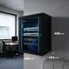 Extralink 9U 600x450 Black | Rack cabinet | wall-mounted Náhľad obrázku produktu 7