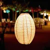 Lanterna tessile solare a LED ovale sabbia - 32 cm - Anteprima dell’immagine prodotto 5
