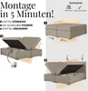MKS MEBLE Boxspringbett WOOD CLASSIC KING, Doppelbett mit Produktbild-Vorschau 11