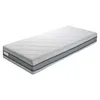 A white mattress with gray and blue trim is shown against a white background. Náhľad obrázku produktu