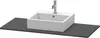 Konsole XSQUARE mit Auschnitt 16x1200x550mm graphit matt 16 Produktbild-Vorschau 1