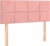 Boxspringbett mit Matratze & LED Rosa 90x200 cm Samt Produktbild-Vorschau 8