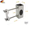 Porte-parasol en acier inoxydable pour balcons ronds et Voir les images du produit 3
