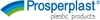 The image shows the logo and brand name of Prosperplast, a company that produces plastic products. The logo features a stylized arc of blue and green stripes. Náhled obrázku produktu