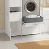 SoBuy Wäscheschrank Badezimmerschrank mit 3 Wäschekorb Produktbild-Vorschau 7
