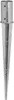 A single galvanized metal fence post anchor is shown against a white background. Anteprima dell’immagine prodotto