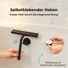 Sanova Luxus Silikon Duschwischer Schwarz – Selbstklebender Produktbild-Vorschau 4