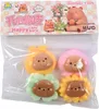 Capybara Squishy 4er Set - Kawaii Anti-Stress Spielzeug - Produktbild-Vorschau 2