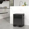 HOMCOM Odpadkový koš 2 x 20 l, systém třídění odpadu, Náhled obrázku produktu 2