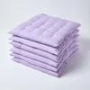 HOMESCAPES 6er Set Stuhlkissen 40x40 cm Flieder – Produktbild-Vorschau 1