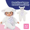 BABY born Schäfchen-Onesie 43cm mit Öhrchen und süßen Produktbild-Vorschau 4