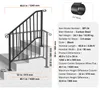 SucceBuy : Garde-corps pour escaliers extérieurs, kit de Voir les images du produit 7