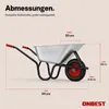 ONBEST Schubkarre WB250 | inklusive Gartenabfallsack | 100 Produktbild-Vorschau 11