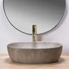 Rea Aufsatzwaschbecken Lara- Nablatowa Oval Beige Produktbild-Vorschau 4