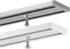Two white curtain tracks are shown from a low angle, mounted parallel to each other. Produktbild-Vorschau