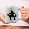 Huuraa Glitzertasse Werwolf Silhouette 330ml Silber Keramik Produktbild-Vorschau 3