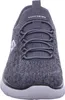 A close-up, front-facing view of a gray Skechers sneaker. Náhled obrázku produktu
