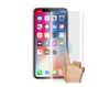 A hand is shown touching the screen of a smartphone, which is covered by a protective film. Produktbild-Vorschau