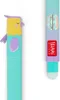 Two pens are shown against a white background. One pen has a cartoon owl design, and the other has branding. Produktbild-Vorschau