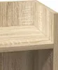 A close-up view of a wooden shelf and its corner. Náhľad obrázku produktu