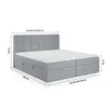 FEDVE Boxspringbett Schlafzimmerbett MOKPO mit 2 Produktbild-Vorschau 4