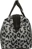 A close-up view of the top of a duffel bag with a leopard print pattern. Náhľad obrázku produktu