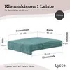 Bankauflage Klemmkissen 1 Leiste, Cord Stoff extra Produktbild-Vorschau 5