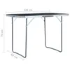 vidaXL Table de camping pliante Gris Aluminium 120x60 cm Voir les images du produit 16