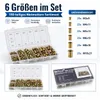 Bituxx 150 tlg. Nietmuttern Set Nieten Flachkopfnieten Produktbild-Vorschau 4