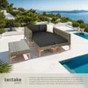 tectake® Rattan Lounge Konstanza mit Aluminiumgestell Produktbild-Vorschau 4