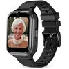 A smartwatch is displayed against a white background, showing a portrait of an elderly woman on its screen. Anteprima dell’immagine prodotto