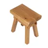 HOLZ HOCKER "VINTAGE 40" | Hartholz, 43x45 cm (HxB) | Produktbild-Vorschau 4