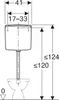 GE AP140 AP-Spülkasten 2-Mengen-Sp halbh. WA hinten Mitte, Produktbild-Vorschau 3