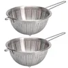 2er Set Küchensieb Edelstahl Sieb Ø 24 cm Abtropfsieb Produktbild-Vorschau 1
