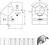Ø 130 mm Ofenrohr Strahlungsschutz - Bogen 90° stehend - Produktbild-Vorschau 2