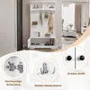 Armoire d'entrée blanche Sweiko avec espace de rangement Voir les images du produit 14
