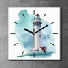 Coloray Uhr auf Leinwand 30x30 cm Wand Uhr Dekoration Produktbild-Vorschau 2