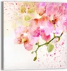 DEQORI Glasbild Echtglas 30x30 cm 'Orchideenflüstern' Produktbild-Vorschau 1