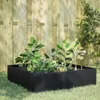 vidaXL Hochbeet Schwarz 100x100x41 cm Stahl Produktbild-Vorschau 2