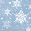 Servietten Papier 33x33cm 3-lagig mit Schneeflocken Motiv Produktbild-Vorschau 1