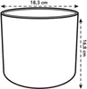 elho B.for Soft Rund 18 Blumentopf für Innen Ø 18.3 x H Produktbild-Vorschau 3