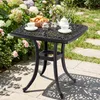 COSTWAY Gartentisch aus Aluminiumguss, wetterfester Produktbild-Vorschau 2